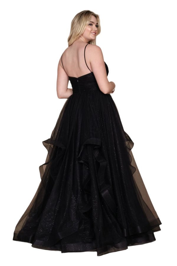 Sparkling Full-Length Formal Ball Gown – Sequin A-Line - Image 5