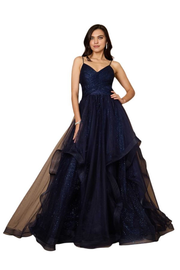 Sparkling Full-Length Formal Ball Gown – Sequin A-Line - Image 48