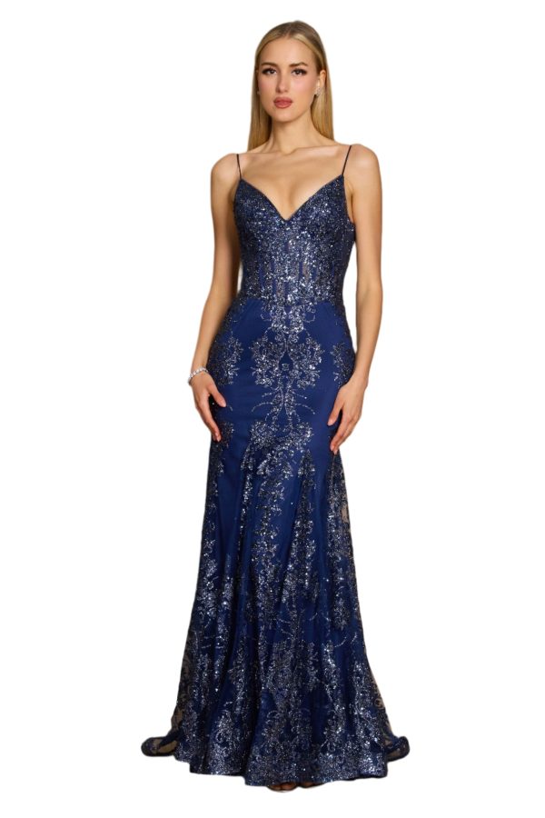 Full Length Formal Gown – Silk Chiffon & Corset Bodice - Image 16