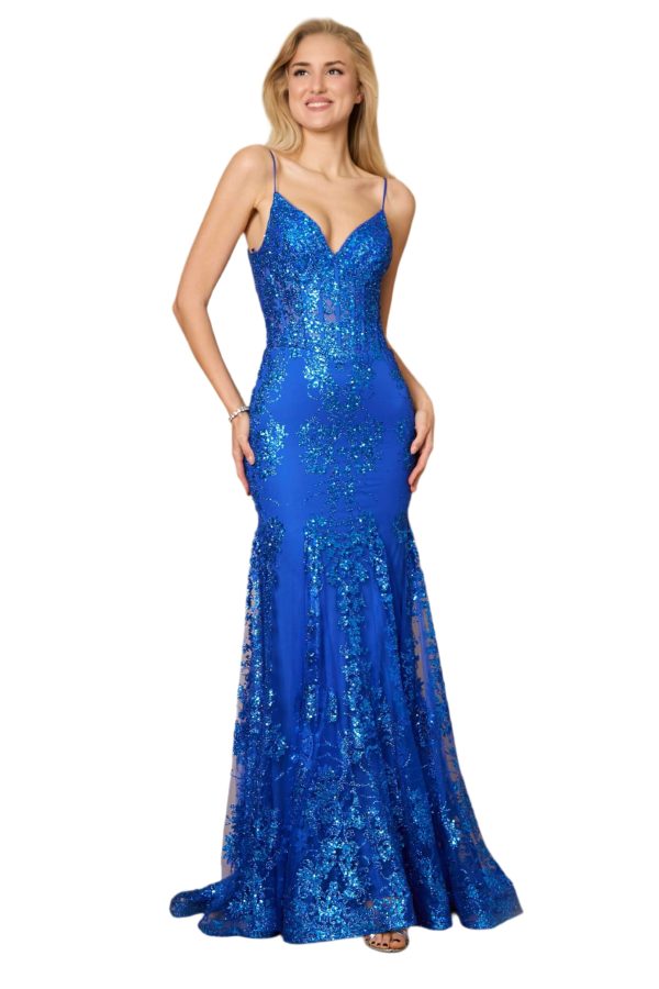Full Length Formal Gown – Silk Chiffon & Corset Bodice - Image 50