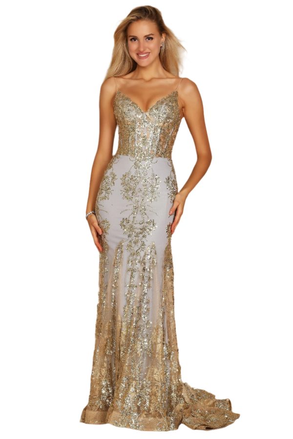 Corset-Style Gown: Structured Bodice for Hourglass Perfection - Image 3