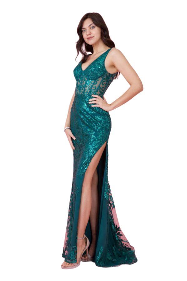 Sequin corset bodice: Sheer Mermaids with Sparkling Detail - Image 3