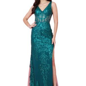 Sequin corset bodice: Sheer Mermaids with Sparkling Detail