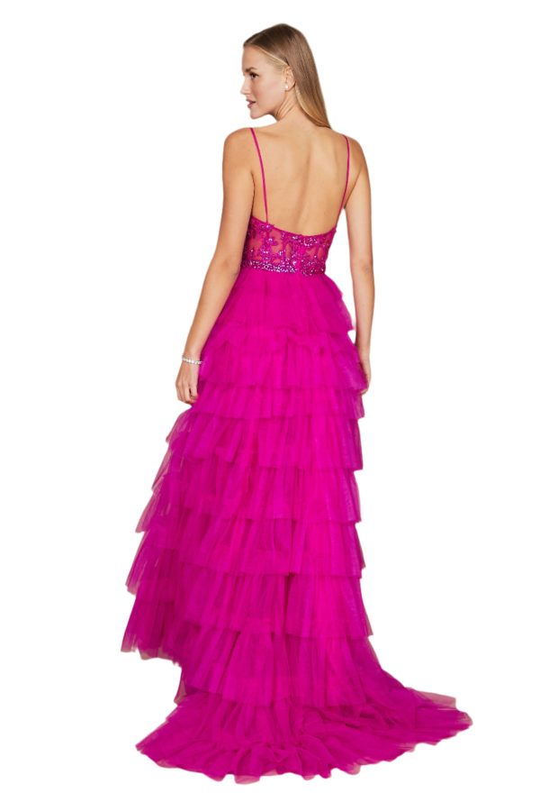 Fuchsia Corset Style: Structured Bodice, Volumetric Skirt - Image 5