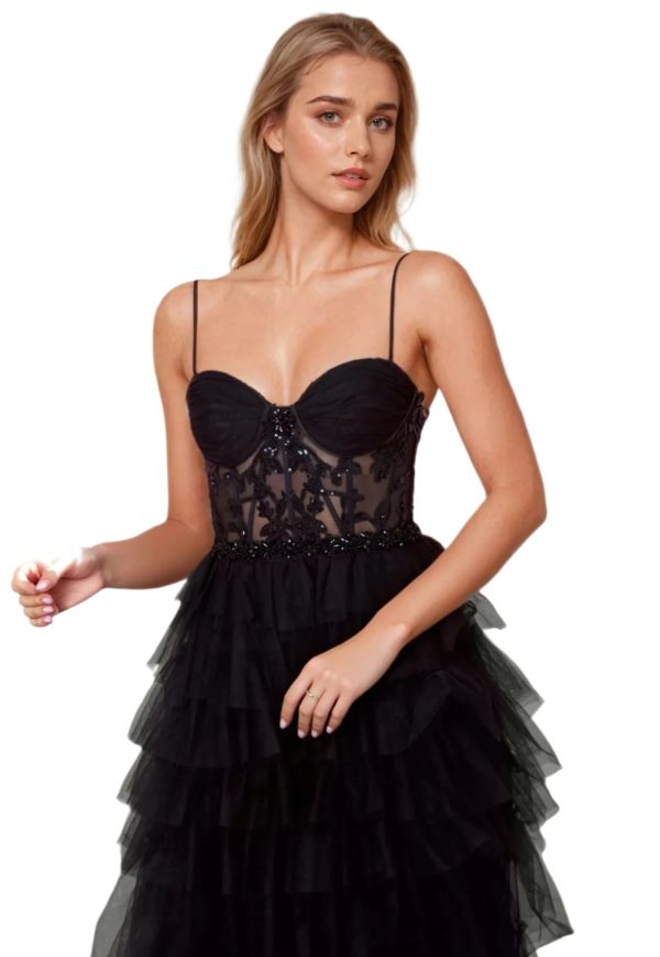 Fuchsia Corset Style: Structured Bodice, Volumetric Skirt - Image 3