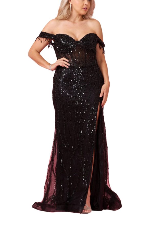 Off-Shoulder Sequin Prom: Sparkle‑Ready Dancefloor Glam