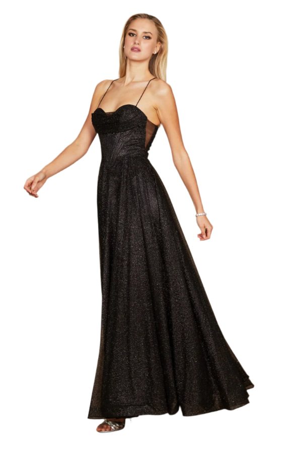 Sparkling Cowl Corset: Sequin‑Studded Prom Dress - Image 3