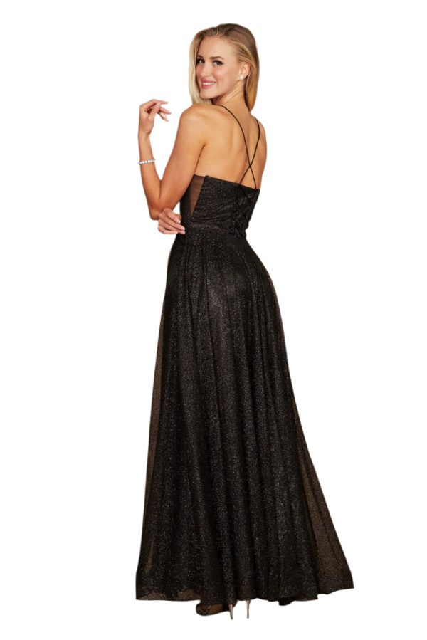 Sparkling Cowl Corset: Sequin‑Studded Prom Dress - Image 4