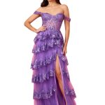 Sequin Sheer Corset Dress – Sparkle & Off‑Shoulder Charm