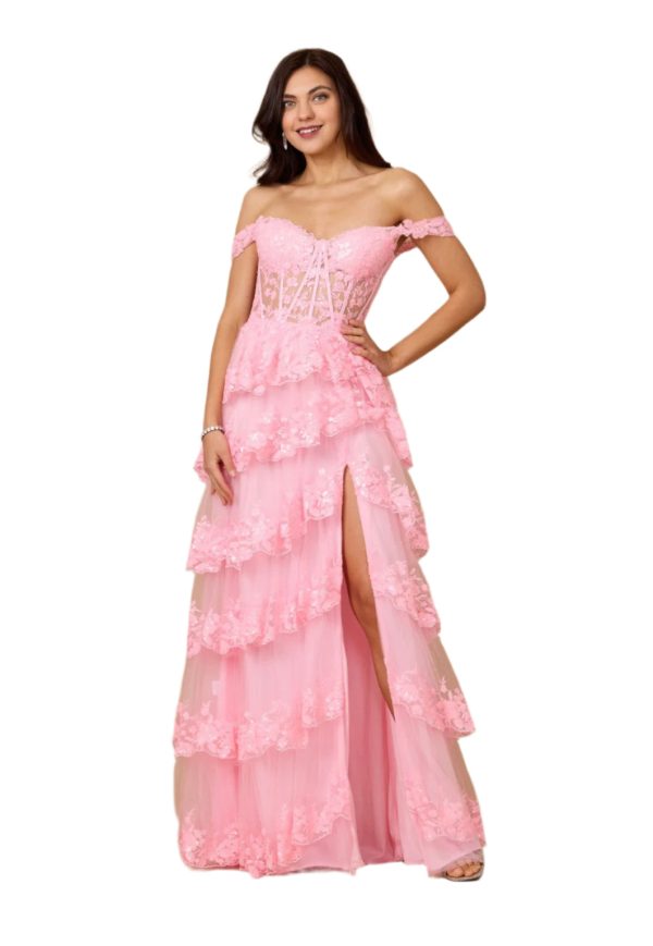 Sequin Sheer Corset Dress – Sparkle & Off‑Shoulder Charm - Image 45