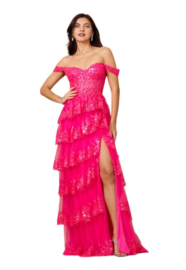 Sequin Sheer Corset Dress – Sparkle & Off‑Shoulder Charm - Image 51