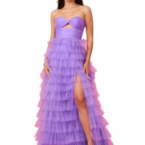 Strapless Ruffle Skirt: Voluminous Elegance for Any Event