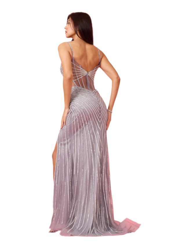 Fully Sequin Corset: Mermaid Silhouette & Adjustable Comfort - Image 3