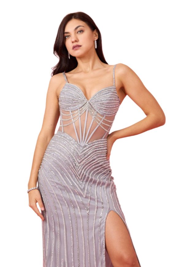 Fully Sequin Corset: Mermaid Silhouette & Adjustable Comfort - Image 4