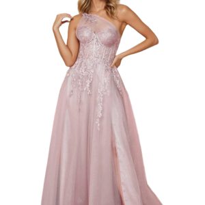 One-Shoulder Ball Gown: Luxury Skirt & Asymmetrical Charm Wholesale