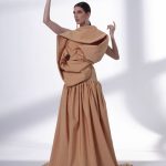 Champagne Dream Sculptural Haute Couture Dress