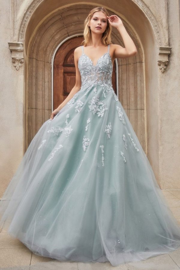 Sofia lace floral: Hand‑Stitched Lace, Balloon Tulle Skirt - Image 5