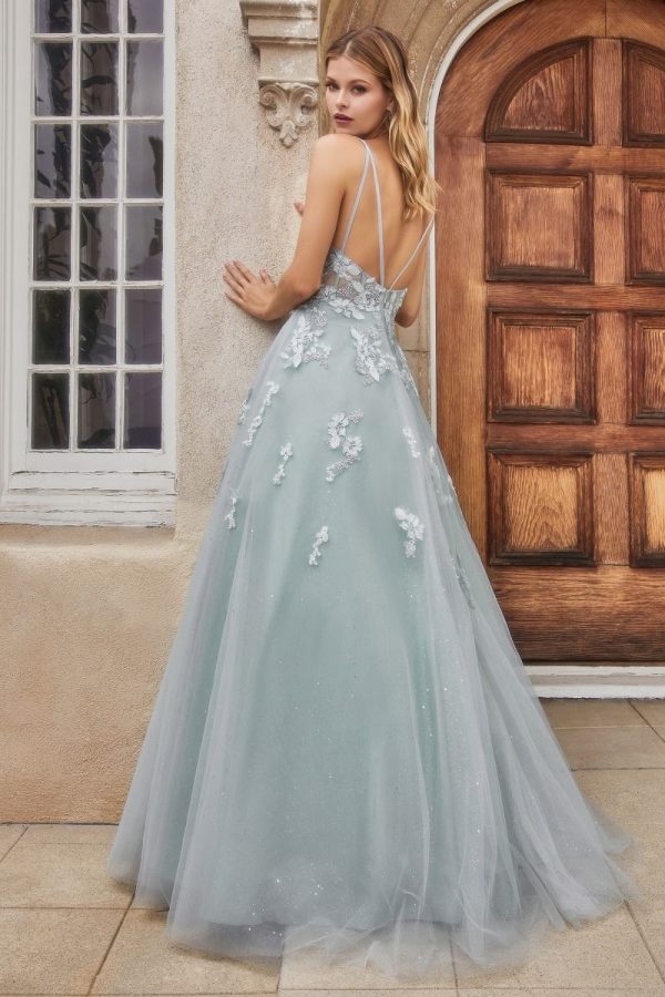 Sofia lace floral: Hand‑Stitched Lace, Balloon Tulle Skirt - Image 4