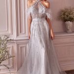 Anastasia Feather Gown: Crystal‑Beaded Silhouette for Stunning Events