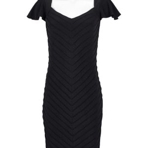Adrianna Papell Dress: Sheath Cut + Practical Zipper for Events