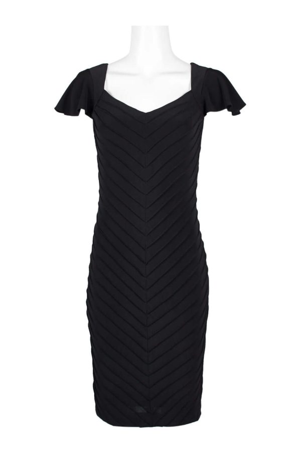 Adrianna Papell Dress: Sheath Cut + Practical Zipper for Events