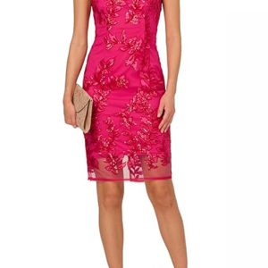 Sequin Leaf Dress – Shimmering Leaf Pattern, Affordable Luxury