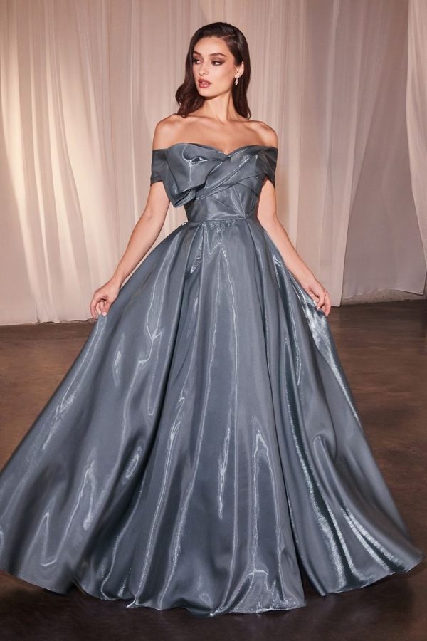 off‑the‑shoulder ball gown – organza drama for galas - Image 4