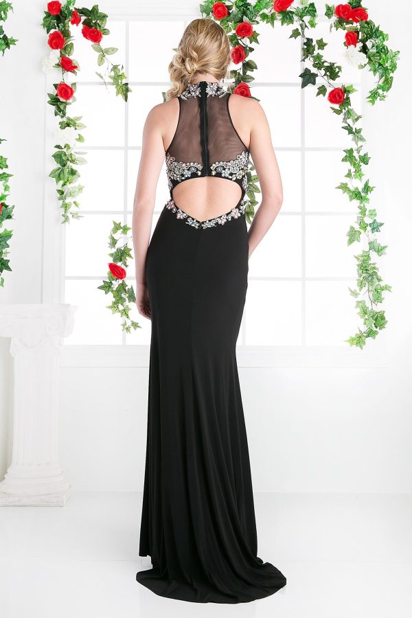 lace bodice dress – Stretch‑knit mermaid silhouette with lace details - Image 2