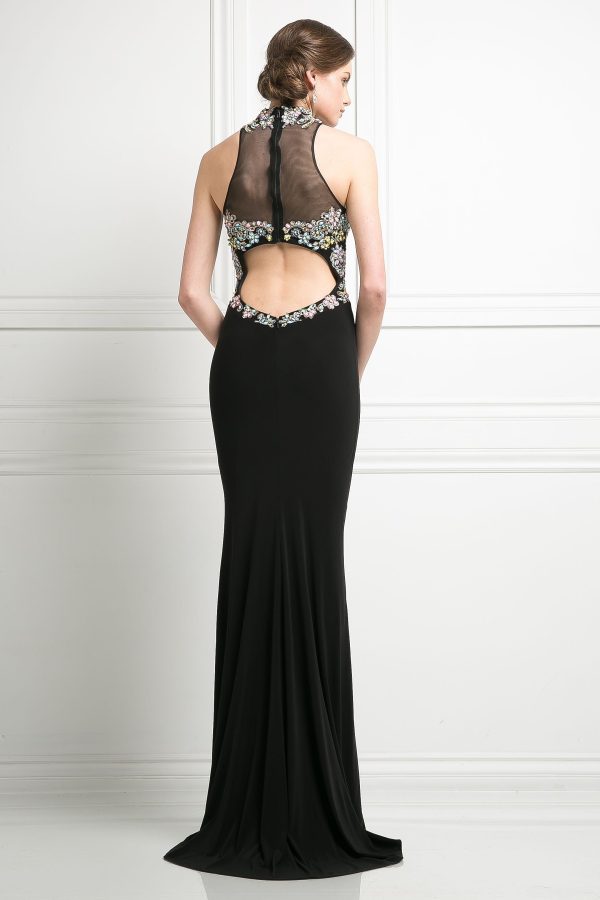 lace bodice dress – Stretch‑knit mermaid silhouette with lace details - Image 3