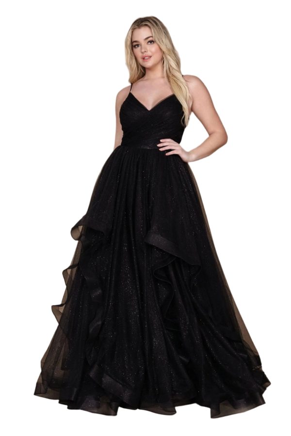 Sparkling Full-Length Formal Ball Gown – Sequin A-Line - Image 10