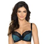 Half Padded Bra Full Figure Cups – Lace & Black Bow