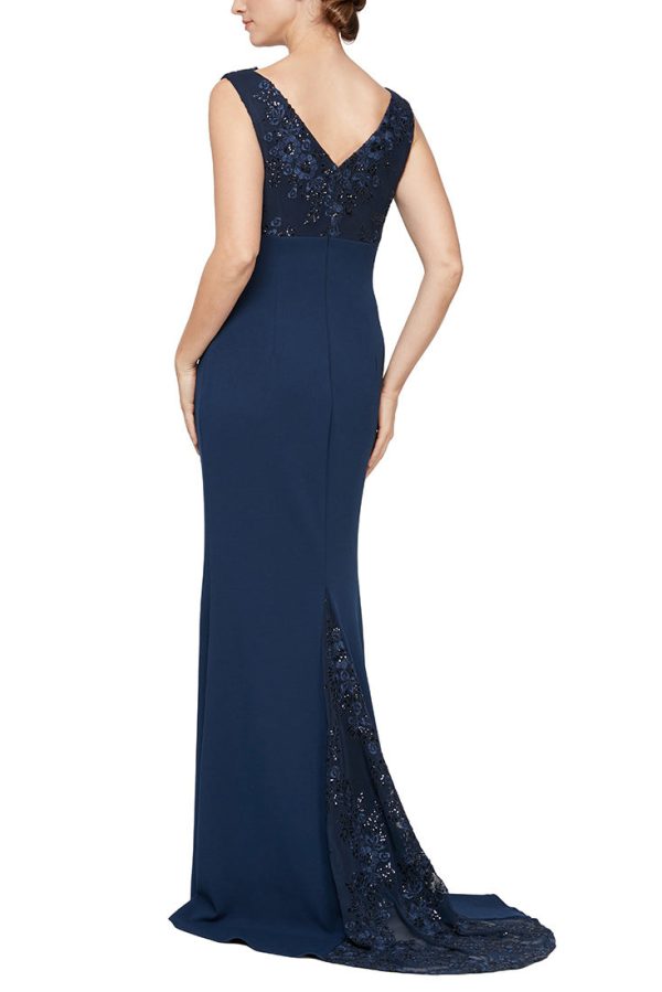 V neck sleeveless dress – breathable luxury for weddings - Image 2