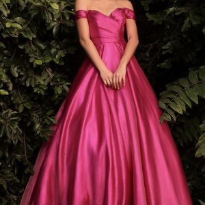 Metallic Organza Ball Gown: Sparkling Layered Silhouette