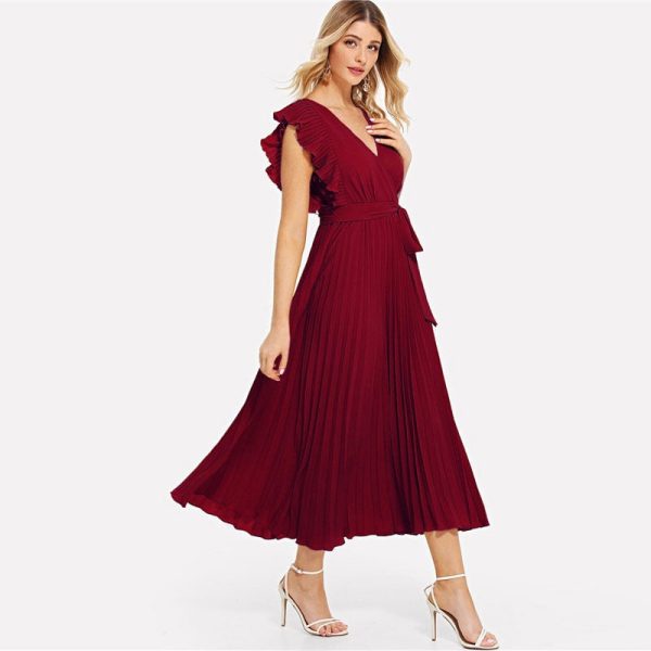 Wrap Knot Summer Dress: Breathable High-Waist A‑Line - Image 3