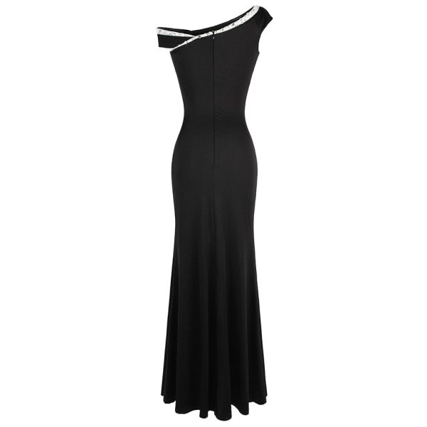 Cap Sleeve Beading: Floor‑Length Mermaid Dress Sparkle - Image 3