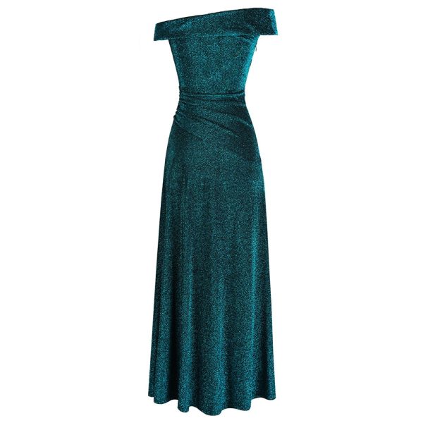 Off Shoulder Pleated Evening Dresses – A‑Line & Budget Style - Image 3