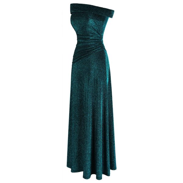 Off Shoulder Pleated Evening Dresses – A‑Line & Budget Style - Image 2