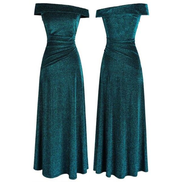 Off Shoulder Pleated Evening Dresses – A‑Line & Budget Style - Image 10