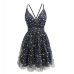 Princess dress V‑neck sparkle sequin backless club
