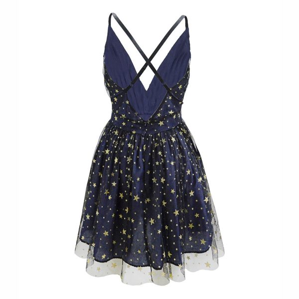 Princess dress V‑neck sparkle sequin backless club - Image 2