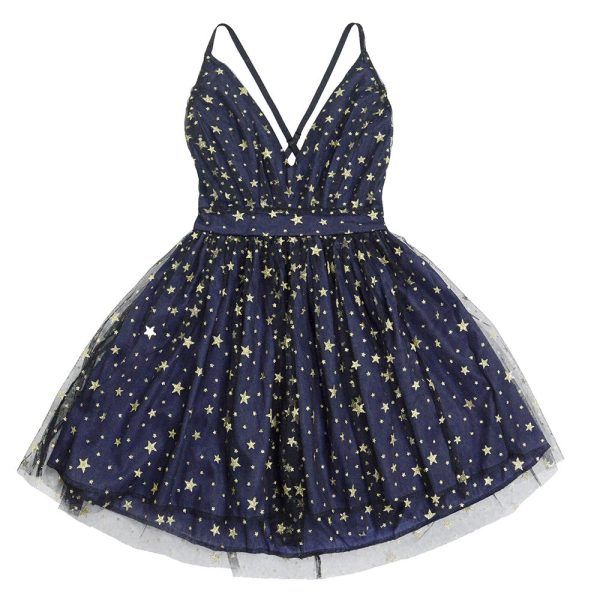 Princess dress V‑neck sparkle sequin backless club - Image 3