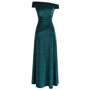 Off Shoulder Pleated Evening Dresses – A‑Line & Budget Style