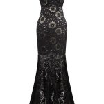 Strapless Floral Lace Gown – Floor‑Length Elegance for Galas
