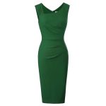 V‑neck Low‑cut Sleeveless Bodycon Vest Dress – Summer Silk & Cotton Blend