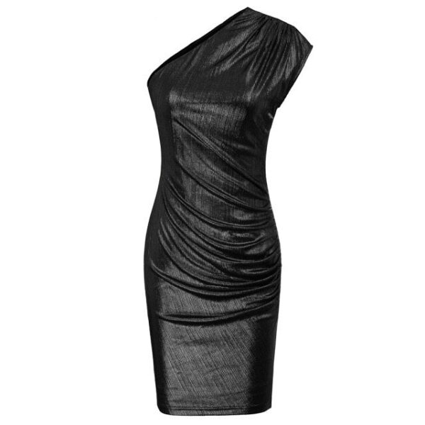 One-Shoulder Dress – Hips‑Wrapped with Anti‑Slip Silicon - Image 54