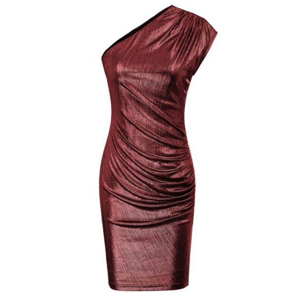 One-Shoulder Dress – Hips‑Wrapped with Anti‑Slip Silicon - Image 13