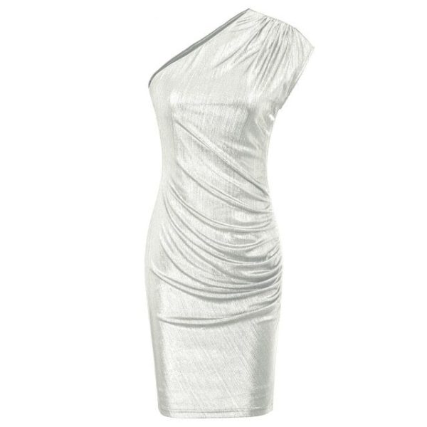 One-Shoulder Dress – Hips‑Wrapped with Anti‑Slip Silicon - Image 28