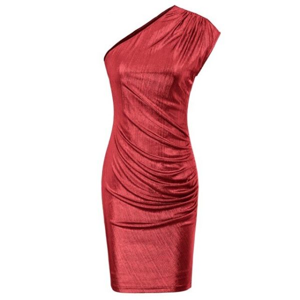 One-Shoulder Dress – Hips‑Wrapped with Anti‑Slip Silicon - Image 44