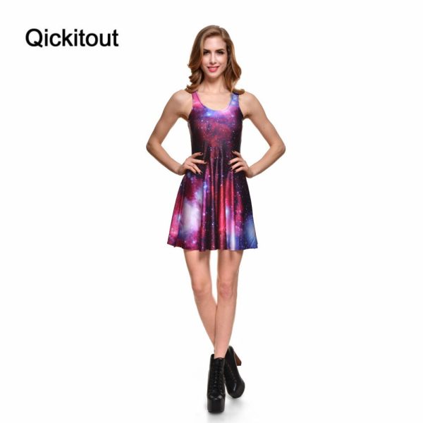 REVERSIBLE SKATER DRESS - Purple Pleated Mini Skirt - Image 4