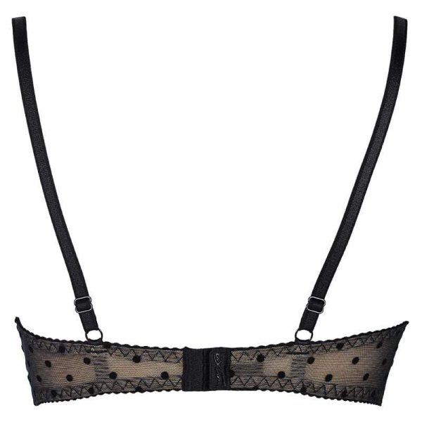 Axami lingerie Sheer Dots Demi Bra – Lace & Tulle Elegance - Image 4